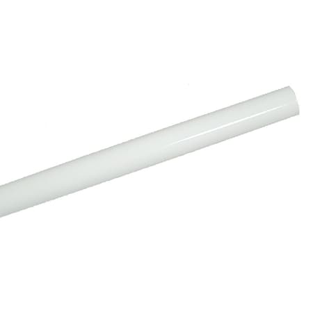 Knape & Vogt John Sterling Closet-Pro 8 Ft. x 1-1/4 In. Extra Heavy-Duty Cut-to-Length Closet Rod, White 0018-8